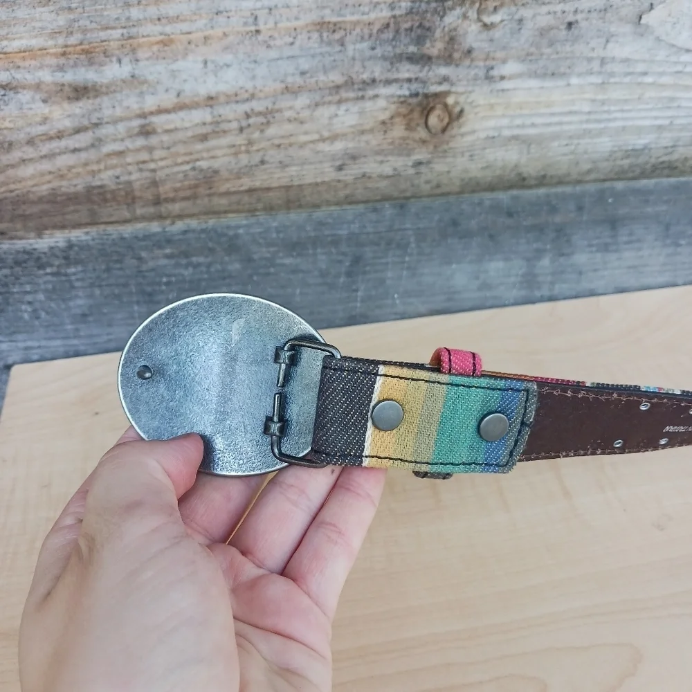 Angel Ranch Western Belt Girls Serape With Rhinestones Cowgirl Waist 22